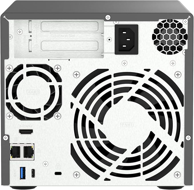 QNAP TVS-h474-PT-8G Intel Pentium Gold Processor, 8GB RAM, PCIe Gen 4 expandable NAS, Black, Rack Mount, Metal, Compatible with CPU