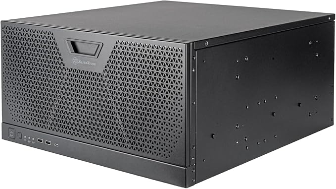 Silverstone Technology RM51 5U Rackmount Server Chassis with Dual 180mm Fans and Enhanced Liquid Cooling Capability, SST-RM51