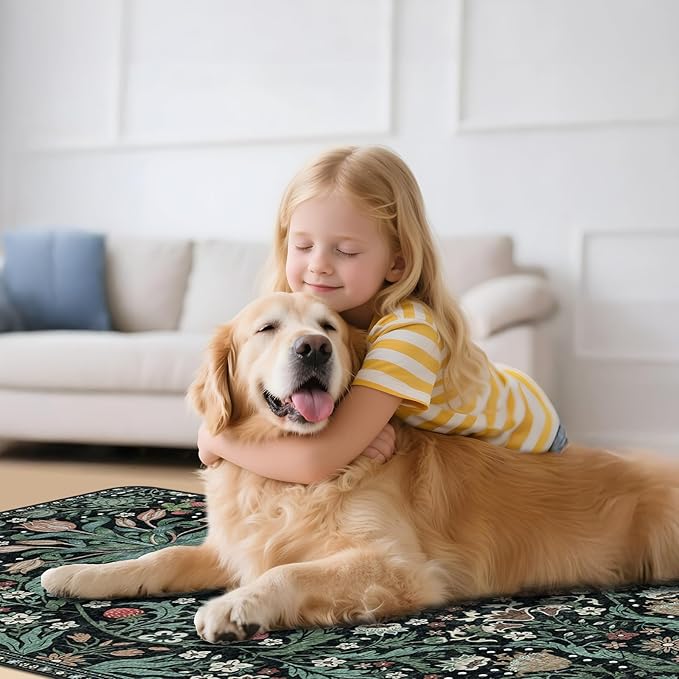 Office Chair Mat for Hardwood Floor & Tile Floor,36"X 48" Heavy Duty Desk Chair Mat for Hard Floors, Under Desk Rug for Rolling Computer Chair,Anti Slip,Low Pile Carpet Protector-Convex Green Grass