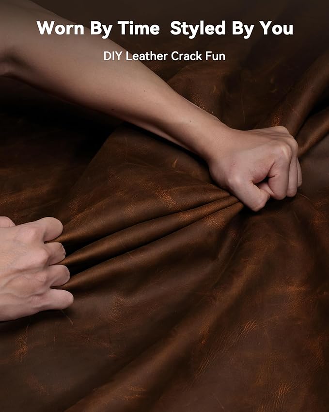 YSAGi Leather Desk Mat, 23.6"x13.8"Real Leather Desk Pad, 2mm Thick Desk Blotter with Stiched line,Oil-Wax Feel Mouse pad and Self-Healing Laptop Pad for Home & Office(Classic Dark Brown)