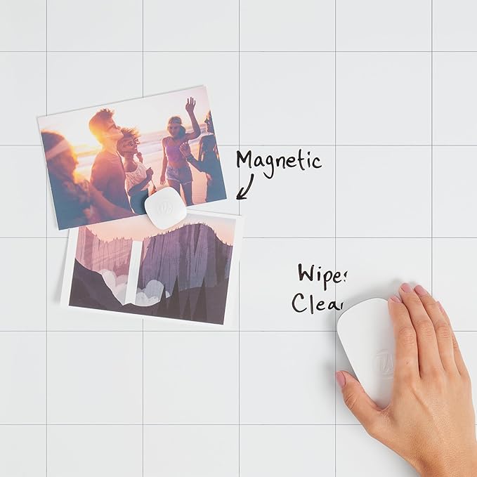 U Brands Magnetic Monthly Calendar Whiteboard, 14" x 11", Dry Erase Monthly Planner Board, Magnetic Calendar for Home, Office, Kitchen, Classroom, Includes Marker & Magnet