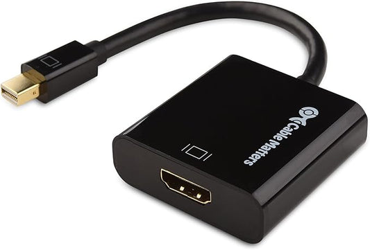 Cable Matters Active Mini DisplayPort to HDMI Adapter (Active Mini DP to HDMI) Supporting Eyefinity Technology 4K Resolution