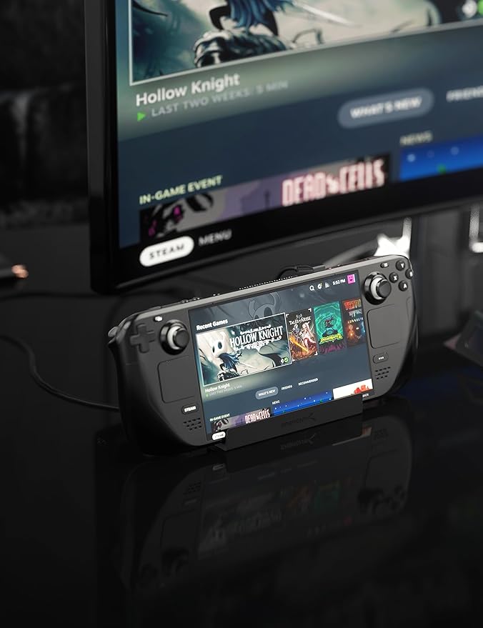 SABRENT Docking Station Compatible with Steam Deck, 7-in-1 Dock with M.2 SSD Slot, HDMI 2.0 4K@60Hz, Gigabit Ethernet, Dual USB-A 3.2 and Single USB 2.0 Ports with 90W USB-C Charging Port
