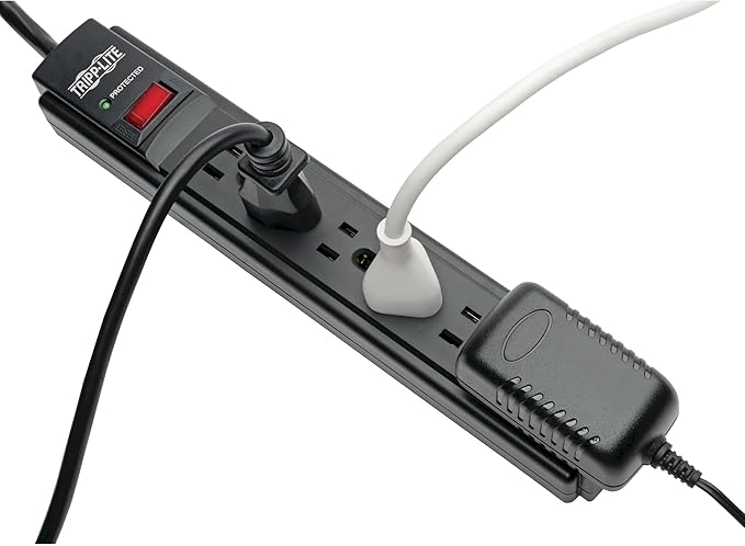 Tripp Lite Protect It! 6-Outlet Surge Protector w/ 15ft Cord, 790 Joules - Black
