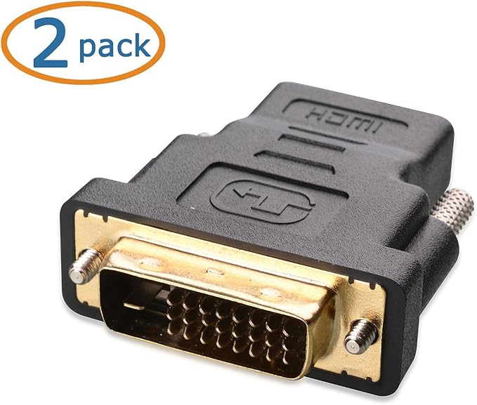 Cable Matters 2-Pack HDMI to DVI Adapter (DVI to HDMI Adapter)