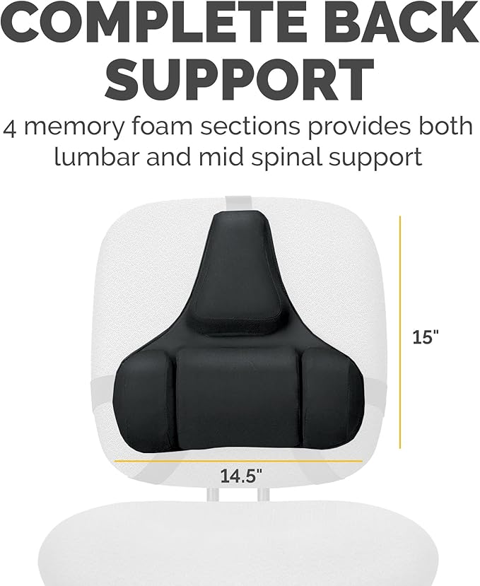 Fellowes Professional Series Back Support, Black (8037601)