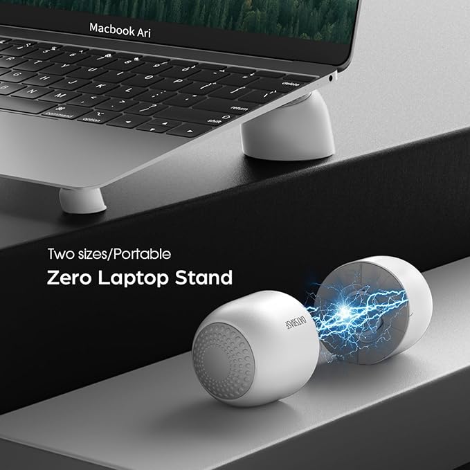 Laptop Risers for Desk, Mini Laptop Cooling Stand, Magnetic Pads Keyboard Riser, Ergonomic Laptops Feet, Compatible with MacBook Air Pro, with Dell, with HP, More 10-15.6” Laptops