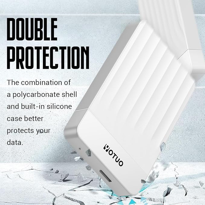 Portable External Hard Drive Storage Expansion Mobile HDD USB 3.0 for PC, Mac, Desktop, Laptop, PS4, Xbox One X/S, Xbox 360, Office & Game (White, 320GB)