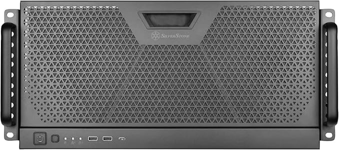 Silverstone Technology RM51 5U Rackmount Server Chassis with Dual 180mm Fans and Enhanced Liquid Cooling Capability, SST-RM51