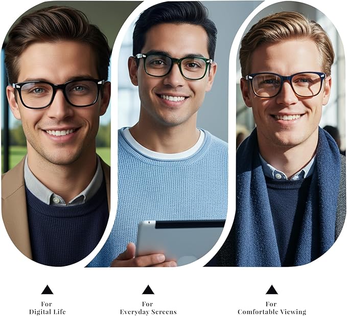 Blue Light Glasses for Woman Men | 99% Blue Light Blocking Glasses | Computer Glassess | Gaming | TV Phone Screen Reader Square Frame | Anti Eyestrain & UV Glare,1 Pack