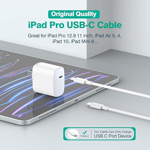 3.3 FT/1M USB C to USB C Cable for iPhone 17/16/15 Pro Max Plus, MacBook Air/Pro Charger, iPad Pro 13/12.9/11 inch, Air 5/4, Mini 6, Pixel
