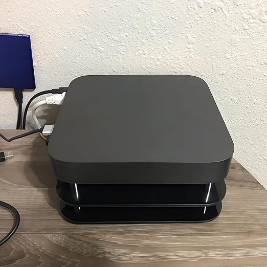 Mac mini Radiator Cooling Fan Wind Speed Enhancement Modified Chassis,Mini Radiator Overclock Base with 12cm Silent Fan