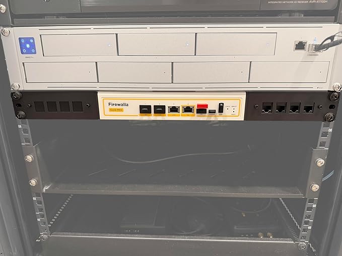 1U Rackmount Kit for Firewalla Gold Pro (Black)