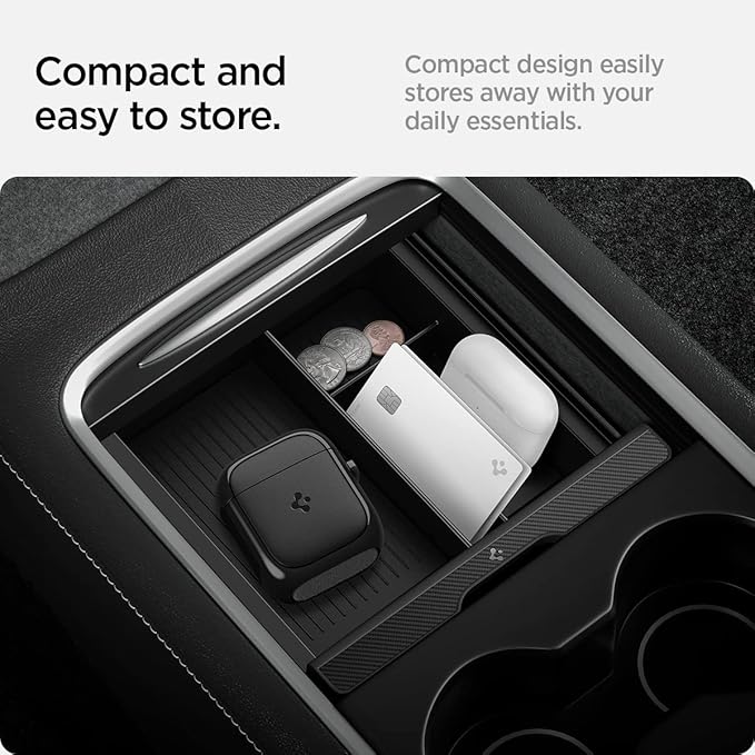 ﻿Spigen EZ Slide & Brush Screen Cleaner for Tesla Model Y 2025/26 (Juniper) & 3/Y/S/X/Cybertruck and Screens, Phones, Laptops, Tablets (Extra Microfiber Pad Included) [Black]