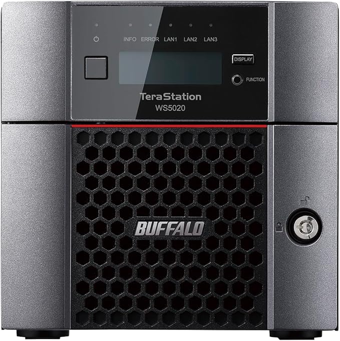 BUFFALO TeraStation WS5220DN 2-Bay Windows Server IoT 2025 Desktop NAS 4TB (2x2TB) w/HDD Included