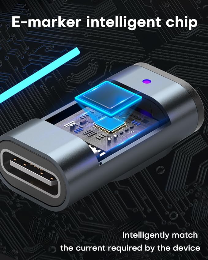 Magnetic 16PIN USBC/TYPEC Tips Terminal Universal 240W PD Fast Charging 480MBPS Compatible with 16-Pin Adapters Cables for NEW Devices