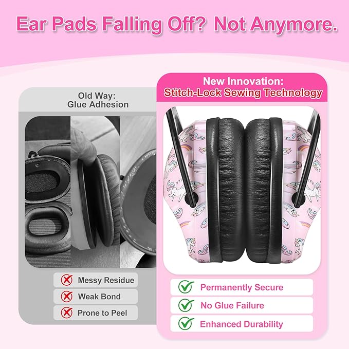 ZOHAN EM030 Kids Ear Protection, Noise Cancelling Headphones Ear Muffs for Autism Sensory, Safety Noise Reduction Hearing Protection for Monster Truck/Concerts/Fireworks/Air Shows