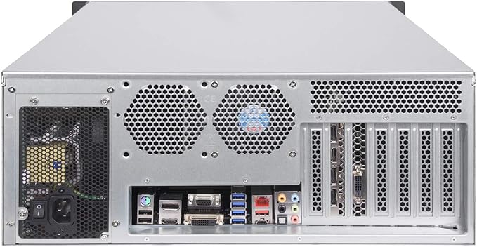 SilverStone Technology RM41-H08 4U Rackmount Server Case with 5 x 3.5 Hot-Swappable Bay and 3 x 5.25 Bays with USB 3.1 Gen 1 RM41-H08-x