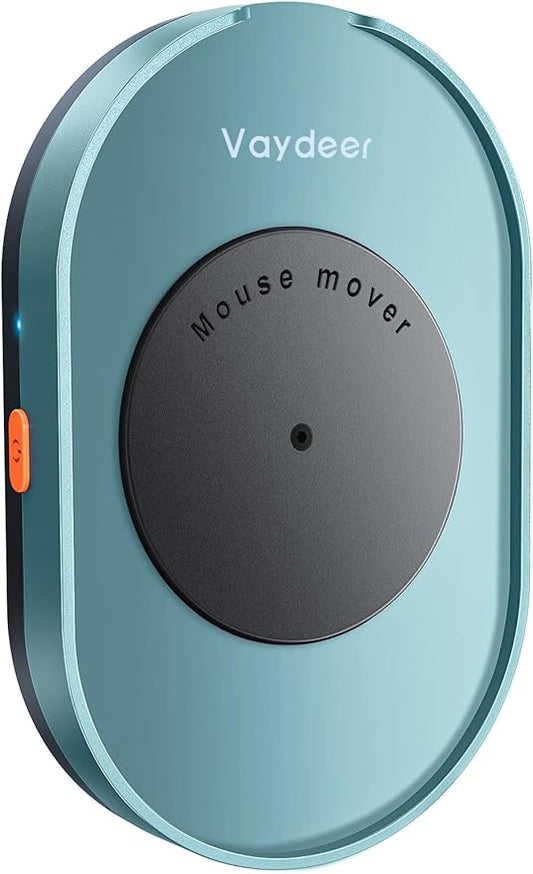 Vaydeer Undetectable Mouse Mover, M3 Mouse Jiggler Device with ON/Off Switch, Driver-Free Shaker Wiggler Mouse Movement Simulation for Computer Awakening, Gift Ideal for Men/Women (River Blue)