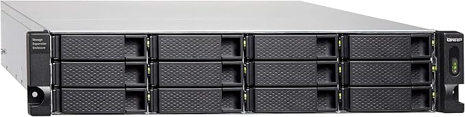 QNAP 12-Bay 2U rackmount USB-C 3.1 Gen2 10Gbps JBOD Expansion, W125662850 (Gen2 10Gbps JBOD Expansion Unit, redundant PSU with a 1-Meter USB-C to USB-A 3.1 Gen2 Cable.)