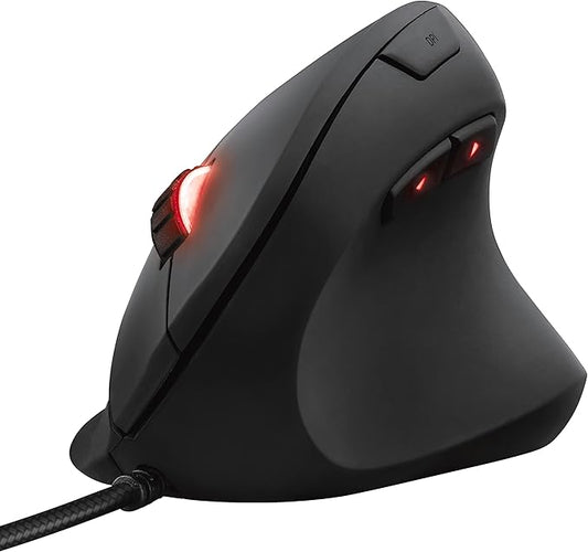 Trust Gaming GXT 144 Rexx Vertical Ergonomic Gaming Mouse, 250-10,000 DPI, 6 Buttons, Black
