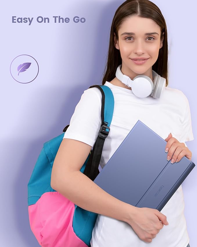 typecase Folio Keyboard Case for iPad 10th Gen 10.9 inch (2022) and iPad 11th (A16, 2025), Magnetic Wireless Detachable Keyboard, 7-Color Backlight, Thin & Light, Pencil Holder – Lavender