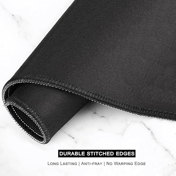 Auhoahsil Large Mouse Pad, XXL Desk Pad, Extened Mousepad 31.5" x 11.8", Non-Slip Rubber Base, Stitched Edges, Superior Surface, Gaming Keyboard Mat, Waterproof Desk Pad, Abstract Sunset