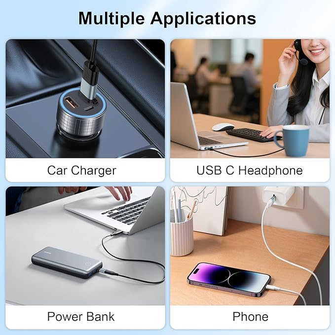 USB C to USB Adapter,5Pack USB C Male to A Female OTG Adapter for iPhone 17 Pro Max 17 Pro 17 Plus Air 16e 16 Pro Max 16 Pro 16 Plus 16 15 Pro,Mac Book, iPad,Samsung Galaxy