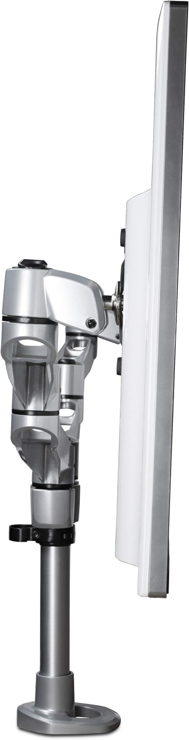 StarTech.com Desk Mount Dual Display Arm, Premium Articulating VESA Mount for Screens up to 27" (17.6lb/8kg), Height Adjustment, Rotate, Tilt, Swivel, Clamp or Grommet Base, TAA