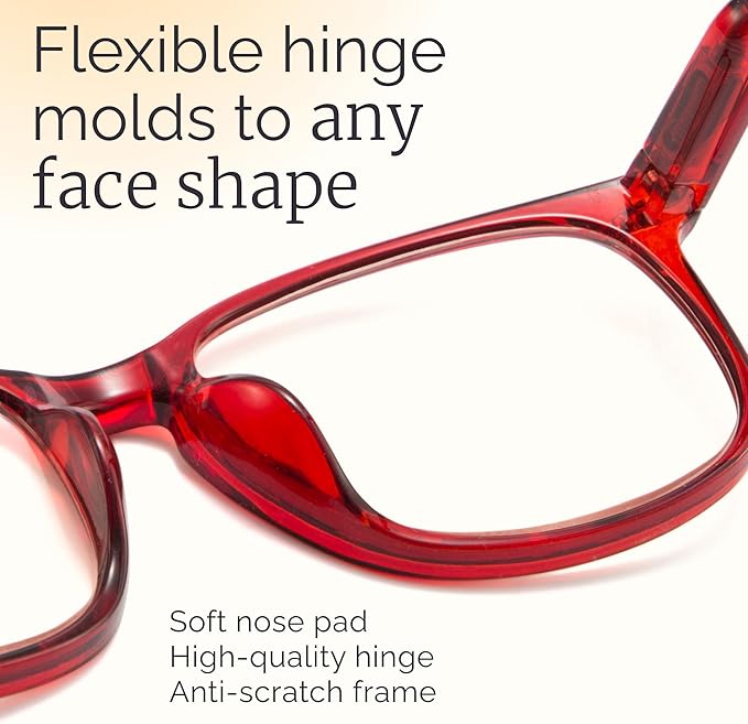 CCVOO Progressive Multifocal Reading, Blue Light Blocking, Unisex, Filter UV Ray/Glare Glasses (5 Pack C3 mix, 2.25)