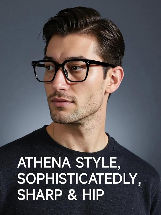 Oversized Square Blue Light Glasses for Woman Men fashion Reduce Eyestrain Protection for TV/Computer/Gaming