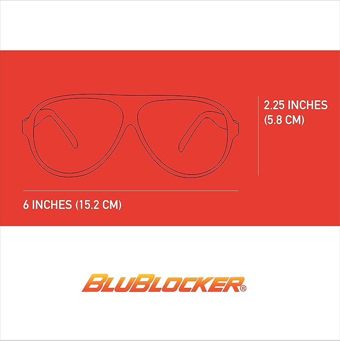 BluBlocker Original Aviator Sunglasses | Retro | Blocks 100% of Blue & UV light | For Men & Women | Reduce Glare & Eye Stress