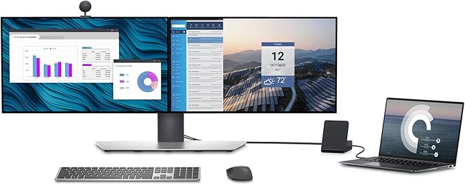Dell HD22Q Dual Charge Docking Station, Qi Wireless Charging (USB-C, DisplayPort, HDMI, 4X USB, RJ45) Black