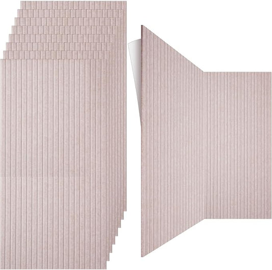 10 Pack Large Acoustic Panels 47"x24"x0.4" Peel and Stick Soundproof Wall Panels Self Adhesive Sound Absorbing Foam Wall Panel High Density Acoustic Ceiling Panel for Bedroom Home Studio Office, Camel