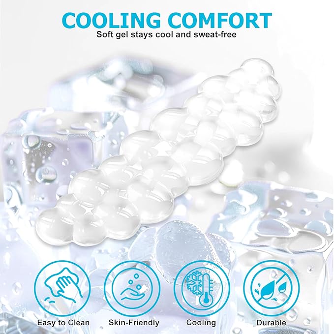 Gel Cloud Wrist Rest Keyboard, Cute Wrist Rest for Computer Keyboard, Ergonomic keyboard Wrist Rest and Soft Mouse Wrist Rest for Typing Pain Relief, Suitable for Office, Home, Computer, Gaming, Clear
