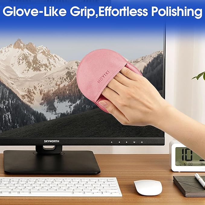 Microfiber Screen Cleaning Cloth for Laptops, Computer, Tablets, TV, Cellphone, Camera,Kindle eReaders,iPad, iPhone, Mac Book, Car Screen,Monitors,Smartscreen,Premium Polishing Cloth,