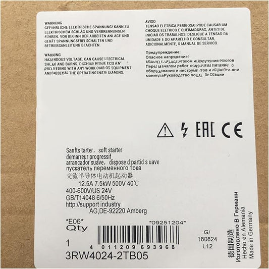 1 Pcs 3RW4024-2TB05 New in Box 3RW40242TB05 Expediated