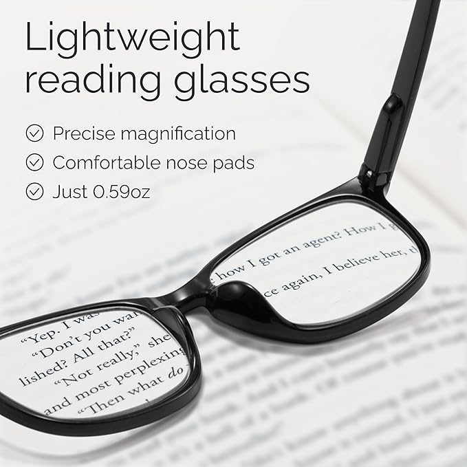 CCVOO 0.75 Reading Glasses for Women, Eye glasses, Blue Light Readers for Women, Cheaters