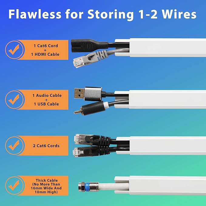 66in YCLYC Wire Covers for Cords Kit, Beige Wall Cord Hider Hide Cords, Cord Covers for Wires on Wall, TV Cable Hider Wall Kit, Easy to Install Cord Cover, Cable Management Wall 4XL16.5 W0.86 H0.43in