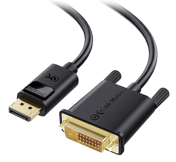 Cable Matters DisplayPort to DVI Cable (DP to DVI Cable) 3 Feet