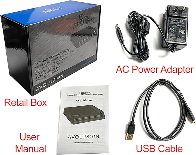 Avolusion PRO-X USB 3.0 External Hard Drive for WindowsOS Desktop PC/Laptop (Black) - 2 Year Warranty (14TB) (Renewed)
