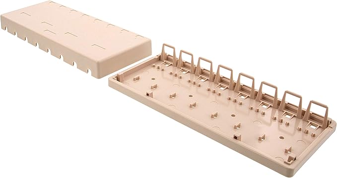 Networx® 8-Port Ethernet Keystone Jack Surface Mount Box, Unloaded, Ivory