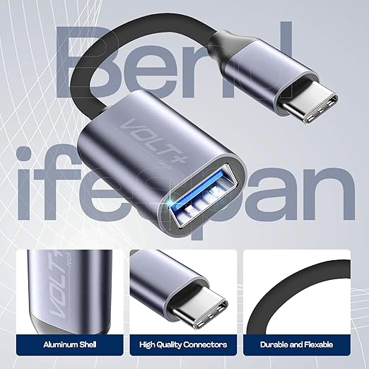 USB to USB C Adapter 3.1 [2 Pack] 5Gbps Cable On The Go usbc to USB Adapter Compatible with MacBook, iPhone 17/16/15 Pro Max/Plus/Air/16e/15, Samsung Galaxy S26/S25/S24/S23 Plus/Ultra, Ipads/Tablets