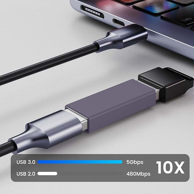 4Pack USB Female to Female Adapter for Connecting Two USB Male Ends Devices,Usba Extension Connector Compatible with MacBook Pro/Air, IPad Pro Google Pixel,Apple Etc.（Purple）