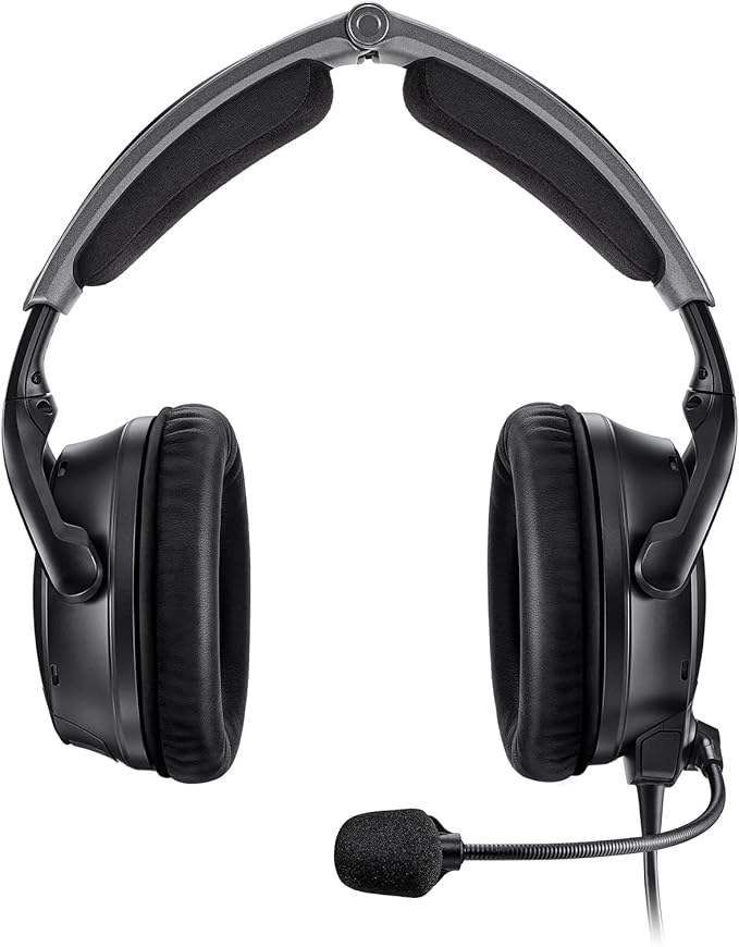 Bose A30 Bluetooth Aviation Headset - Lightweight Comfortable Design, Adjustable ANR and Noise Cancelling Microphone, [XLR (5 pin)] – Black