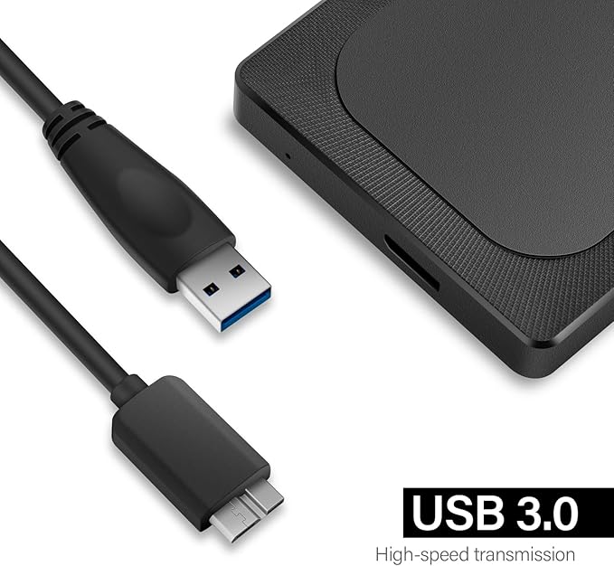 4TB Ultra Slim Portable External Hard Drive HDD-USB 3.0 for PC, Mac, Laptop, PS4, Xbox one,Xbox 360-Super Fast Transmission