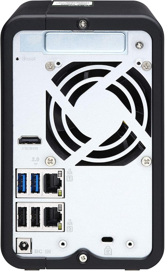 QNAP TS-253D-4G 2 Bay NAS for Professionals with Intel® Celeron® J4125 CPU and Two 2.5GbE Ports