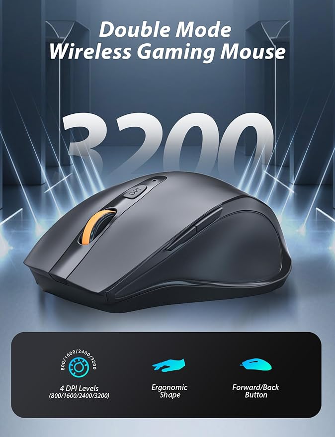 Wireless Mechanical Keyboard and Mouse Combo, 98-Key Gaming Keyboard with RGB Backlit, Tri-Mode BT5.0/2.4G/USB-C, 4000mAh Battery, 3200 DPI Gaming Mouse with Mouse Pad for PC, Laptop (Pink -Light)