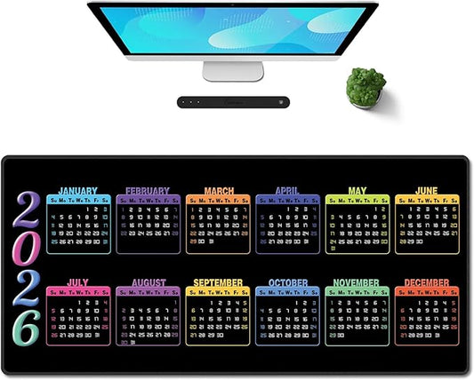 Galdas Gaming Mouse Pad XXL XL Large Long Extended Big Mousepad Non-Slip Rubber Keyboard Mouse Pad with Stitched Edges for Laptop Home Office (2026, 35.4 * 15.7)
