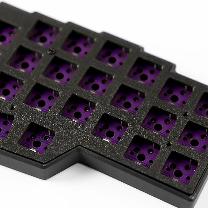YMDK Split Keyboard Corne V4.1 46 Keys Ergonomic Hotswappable 40% Layout 3D PLA RGB QMK Vial All Key Programmable Mini Independent Gaming Keyboard Kit